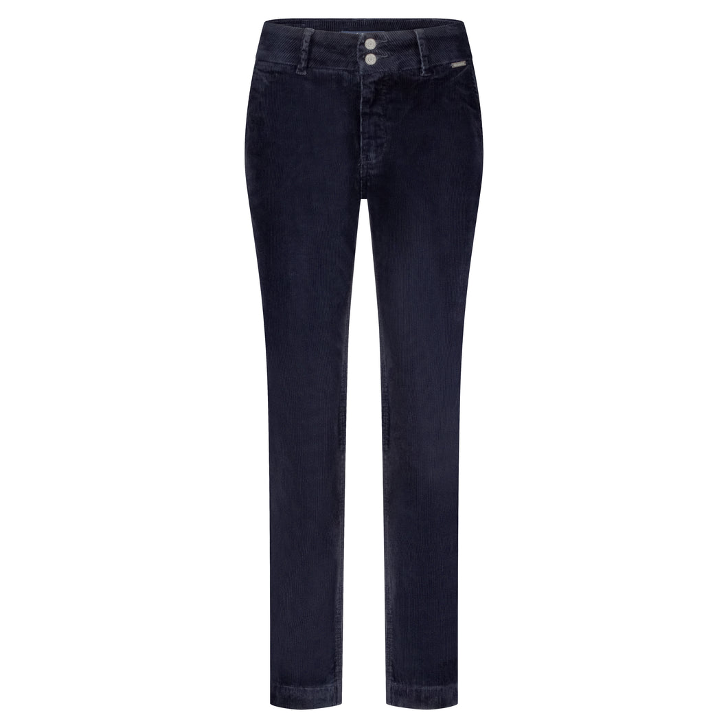 Hose Red Button, Style: Diana Cord W10, Farbe: Navy *New in*