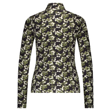 Laden Sie das Bild in den Galerie-Viewer, Bluse Red Button, Style: Rolinde Flower Print, Farbe: Khaki, *New in*
