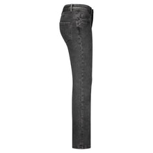Laden Sie das Bild in den Galerie-Viewer, Hose Red Button, Style: Babette Black Snowwash L31, Farbe: Black Snowwash *New in*
