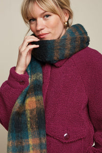 Schal King Louie, Style: Scarf Check, Farbe; Dragonfly Green *Sale*
