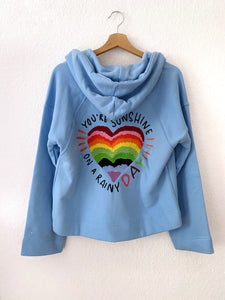 Sweatshirt Jacke The Shirt Project, Style: Farbe: Babyblau *Sale*