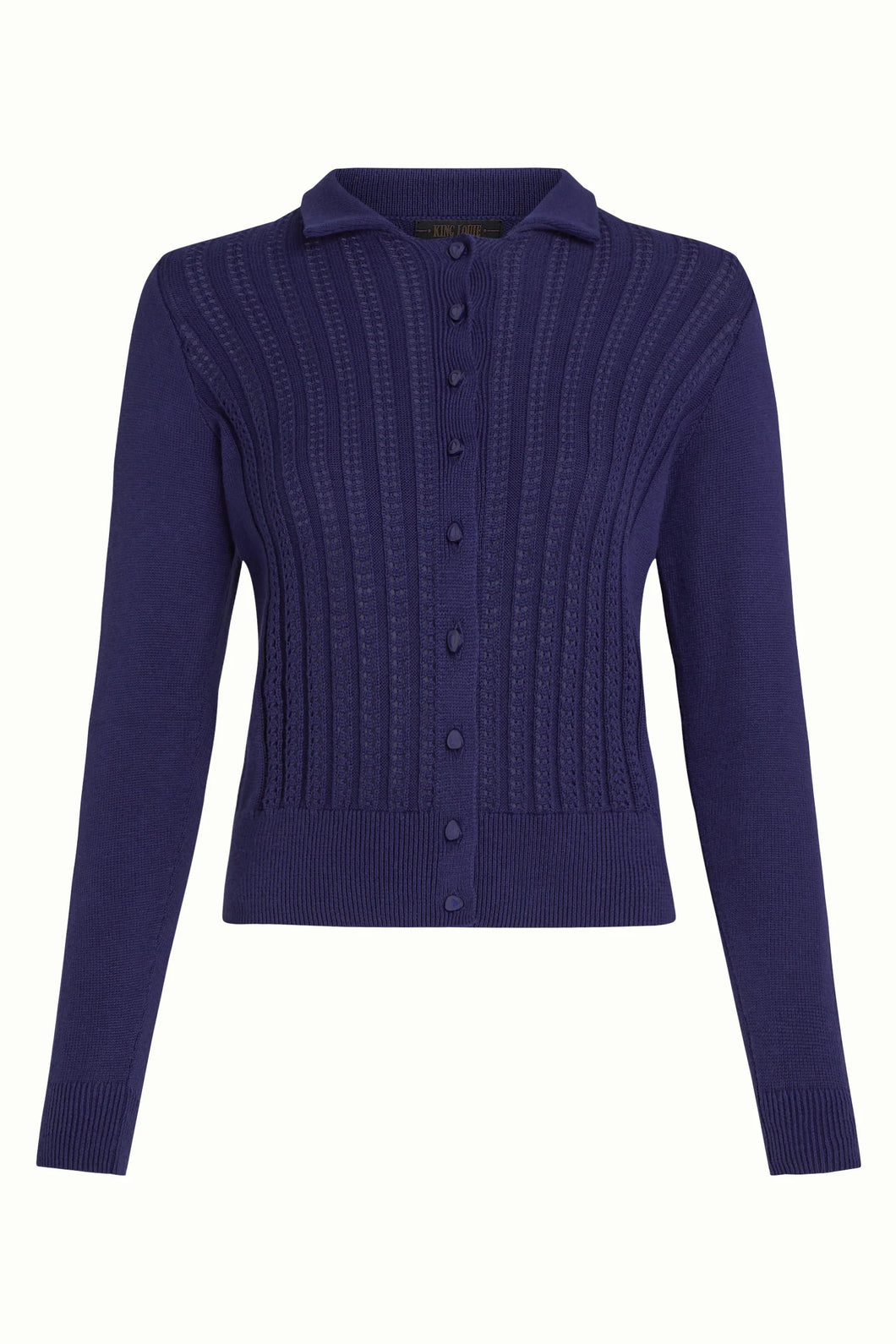 Strickjacke King Louie, Style: Sofie Cardi Carmi, Farbe: Rhodonite Blue *New in*