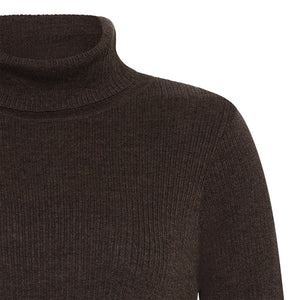 Rollkragen Shirt *mansted, Style: Tilda, Farbe: Dark Brown, *New in*