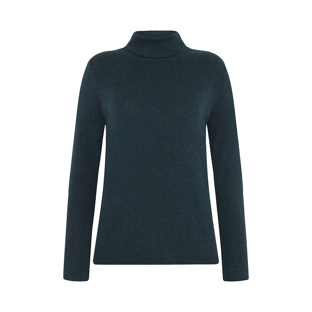 Rollkragen Shirt *mansted, Style: Tilda, Farbe: Dark Aqua, *New in*