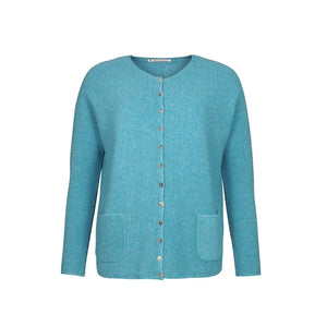 Strickjacke *mansted, Style: Nea, Farbe: Turquoise