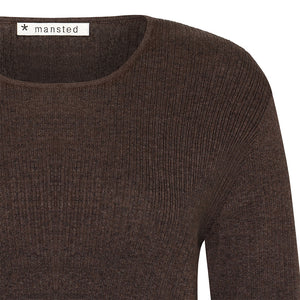 Shirt *mansted, Style: Tibby, Farbe: Dark Brown, *New in*