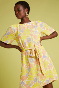 Kleid King Louie, Style: Mila Tunic Dress Doyenne Yellow Pear *Sale*