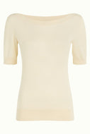 Shirt King Louie, Style: Audrey Top Cotton Club, Farbe: cream