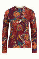Pullover King Louie, Style: Agnes Turtleneck Top Clubbin, Farbe: True Red *Sale*