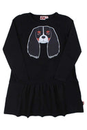 Kinder Kleid dyr cph, Style: Dyrzanzi Dress LS Black CAVALIER, *new in*