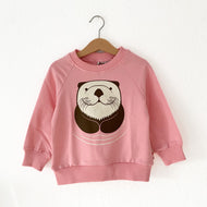 Kinder Sweater rosa mit Otter von Dyr cph *New In*