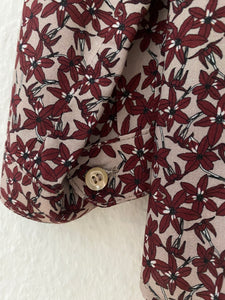 Bluse Liepelt Design, Style: Tessa mit Blumenmuster rostrot *Sale*