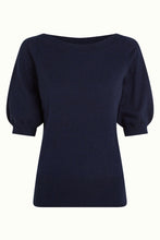 Laden Sie das Bild in den Galerie-Viewer, Shirt King Louie, Style: Ivy Top Cocoon, Farbe: blue

